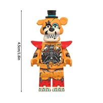Žavingas Freddy Bonnie Mini Blokelių Papuošalas Karštų Žaidimų Figūrėlė Animacinių Filmukų Surinkimo Plytelės Žaislai Šventės Smulkmenos Vaikų Dovanos AS SHOWN orange