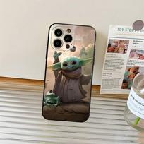 Žvaigždžių karai Kūdikis Yoda telefonui dėklas Fundas iPhone 13 17 11 15ProMax 14 12 16 Pro Xs Max Mini Xr X Plus Coque iPhone 16e gray