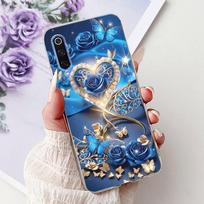 Dėklas Xiaomi Mi 9 Lite Naujas prabangus dažytas dangtelis Minkštas silikoninis plonas dėklas telefonui Xiaomi Mi 9 SE Mi9 Lite Mi9SE Fundas Bamperis Xiaomi Mi 9 blue