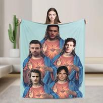 Vampyrų Dienoraščiai Damonas Salvatore TV Serialo Antklodė Pikniko Flanelinė Antklodė Namų Dekoro Minkštos Kokybės Lovatiesė Dovana 75cmx90cm black