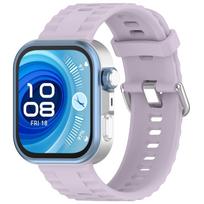 Originalus silikonas Huawei Watch Fit 4 pro 3 dirželiui Išmaniojo laikrodžio priedai Pakeičiama juosta Apyrankė Huawei Watch fit 4 juosta Huawei fit 4-4 pro šviesiai violetinė spalva