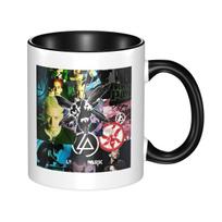Linkin Park Grupės Puodelis Juokingi Keramininiai Kavos Puodeliai Arbatos Puodeliai Pieno Puodelis Indai Gerimui Dovanos Draugams One Size gray