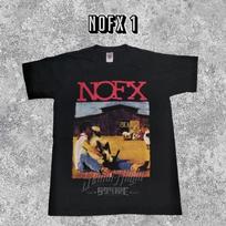 Unisex mediniai trumpomis rankovėmis marškinėliai su apvalia apykakle Nofx Punk In Drublic Heavy Petting Zoo Builtup Band L white