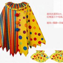 Suaugusių vyrų klouno ir iliuzionisto pilnas kostiumų komplektas Helovino karnavalo scenos pasirodymui Juokingas Cosplay kostiumas Apsiaustas Perukas Raudonas Nosies One size fits all 80cm yellow