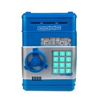 Piggy Bank Atm With Password Safe And Sound For Kids' Savings** šviesiai mėlyna spalva