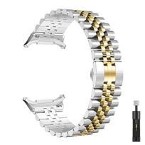 Metalinė apyrankė Samsung Galaxy Watch 8 Classic 46mm 44/40 mm Nerūdijančio plieno riešo dirželis Galaxy Watch Ultra 2025 Apyrankė Galaxy Watch 8 44mm white