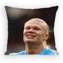 E-Erling Haaland Norvegija Centre Puolėjas Pagalvės užvalkalas Sofa Svetainė Miegamasis Galvūgalis Atlošo pagalvė Kvadratinė pagalvė Miego laikas Peach skin 70*70(CM)-1Pcs