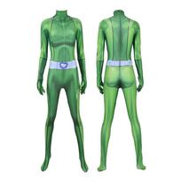 Anime Cosplay Bodisuit Suaugusiems ir Mergaitėms Clover Ewing Jumpsuits, Helovino Samantha Simpson Alexandra Kostiumas 160 green