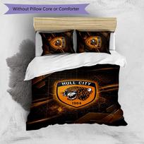 Hull City Futbolo Spausdintas 3 Dalių Patalynės Komplektas, Patogus Odai Draugiškas Miegamojo Antklodės Užvalkalų Komplektas 140cm*200cm