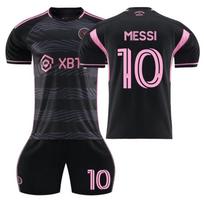 2324 Miami Namų Rožiniai Išvykos Juodi Messi Nr. 10 Džersio Vaikų Suaugusiųjų Futbolo Apranga 26