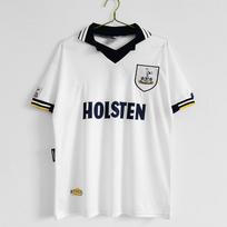 1992-1994 Premier League Tottenham namų ir išvykos retro marškinėliai, klasikiniai senosios sezono trumpomis rankovėmis futbolo marškinėliai M