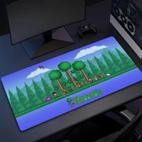 T-Terraria Pelės kilimėlis Aukštos kokybės natūralaus kaučiuko pelės kilimėlis Profesionaliausias plaunamas nešiojamojo kompiuterio pelės kilimėlis 30cmx60cm(11.8x23.6inch) blue