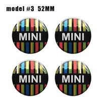 52mm 54mm Automobilio ratlankio centrinės dalies lipdukai MINI R55 R56 F55 F56 R57 R58 R59 Cooper JCW Clubman Countryman ratlankio dangtelių priedai ypbhr22 gray