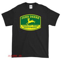 John Deere Kokybiškos žemės ūkio technikos logotipas T-shirt XXXL yellow
