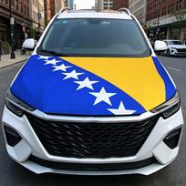 3,8x5,3 pėd. Bosnijos ir Hercegovinos vėliavos vėliavėlė Automobilio variklio dangčio uždangalas Vėliava Elastingi audiniai Variklio dangtis Dekoracijai 115x160cm-3.8x5.3ft yellow