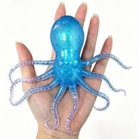 New 4 Styles Jellyfish Octopus Stress Balls for Adults Squeeze Balls Sensory Fidget Toy Squishy Toys Gifts blue