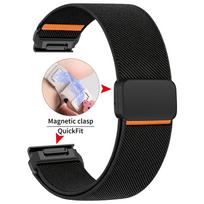 20mm 22mm 26mm QuickFit Straps Nylon Loop Band for Garmin Fenix 8 E 7 7X 7S Pro 6 6X 6S Magnetic Clasp Watchbands for Quatix 8 7 QuickFit 26mm juoda