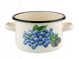 Emaliuotas puodas 22 cm, 6 L, indukcijai, Emalia Pleszew