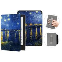 Dėklas Kindle Paperwhite 10-osios kartos 6 colių PU odos dėklas su rankos dirželiu PQ94WIF Paperwhite 4 miego dangtelis PQ94WIF blue