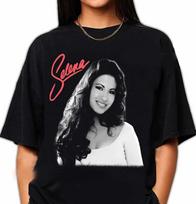 Selena Shirt, Selena Quintanilla Shirt, Vintage Unisex Short Sleeve T-Shirt All XXL white