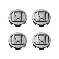 4 vnt. Automobilio emblema Ratlankių centriniai dangteliai Apdailiniai ratlankių dangteliai Honda Civic Fit Jazz Accord Pilot Passport Stepwgn CRV BRV HRV sidabras