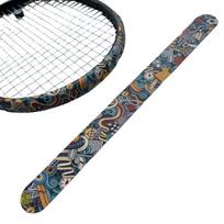Waterproof Tennis Racket Edge Protective Tape Colorful PU Sticker Multi Color Optional Anti Collision for Junior Adult Tennis Players A1 gray