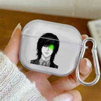 Japonų Anime Mikami Teru Mirties Bylė Minkštas Silikoninis TPU dėklas AirPods 4 Pro 1 2 3 Skaidrus Bluetooth Ausinių Dėklas for Airpods Pro3
