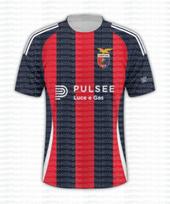 Futbolo marškinėliai Casertana FC 2025-26 Namų komplektas 3D spausdinta suaugusiųjų vaikų Athleisure marškinėliai Šeimos vasaros greitai džiūstantys minkšti lengvi 120 red
