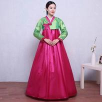 Women's Traditional Korean Dae Jang Geum Dance Costume - Improved Hanbok XL bust 115 cm (around 71 kg) gray
