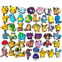 20/27/47 vnt. rinkinys Mielos Charmander, Eevee, Charizard figūrėlės, Cocco avalynės pakabukai, Pasidaryk pats sagčių aksesuarai, PVC animacinis dekoras, Dovana yellow