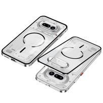 Dėklas Nothing Phone 4A Pro Phone 4A Aliuminio Lydinio Metalinis Rėmelis Buferis Matinis Akrilas Magsafe Belaidžio Įkrovimo Dangtelis white