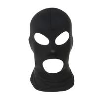 Balaklava Skylė Pilno Veido Kaukė Vyrai Moterys Kaklo Galvos Dangtelis Kepurė CS Motociklas Dviračių Sportas Ledo Šilkas UV Apsaugos Kaukės Kepurė One Size black