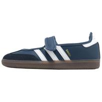 adidas Samba Mary Jane Crew Tamsiai mėlyni Balti Metališkai auksiniai Moteriški sportbačiai Mėlyni Debesėlių baltoji IH6484 37⅓ black