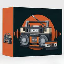 Konstrukciniai "boombox" radijo grotuvo kaladėlės, 168 el.