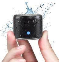 EWA A106 Pro Mini Bluetooth garsiakalbis su pasirinktiniu žemųjų dažnių radiatoriumi, IPX7 atsparus vandeniui, ypač nešiojami garsiakalbiai, supakuotas kelioninis dėklas pilka spalva