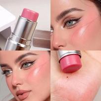 4 spalvų Shimmer Highlighter Stick Blush Stick makiažas Veidas Kūno apšvietimas Kosmetika Veido kontūras Paryškina makiažą rožinė