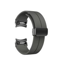 Laikrodžio apyrankė, silikoninė apyrankė, skirta Samsung Galaxy Watch 5 Pro 45 mm Galaxy Watch 6 5 4 44 mm 40 mm magnetinė sagties apyrankė, skirta laikrodžiui 6 Classic 43 47 mm Galaxy Watch 6 44mm black