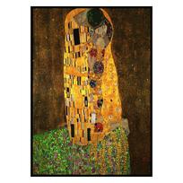 Gustavo Klimto darbai Bučinio dekoravimo freska Spalvotas plakatas Drobės tapyba ir svetainės sienų meno spaudiniai šiuolaikiniam namų dekorui Be rėmelio 30*40cm orange