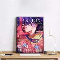 Anime O-Oshi No Ko Hoshino Ai Plakatas HD menas lipnus sienai atsparus vandeniui namų svetainės baro dekoracija 40cm×50cm NoFrame