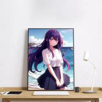 Anime O-Oshi No Ko Hoshino Ai Plakatas HD menas lipnus sienai atsparus vandeniui namų svetainės baro dekoracija 50cm×80cm NoFrame