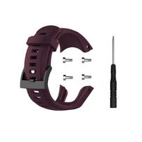 Tinka Suunto 5 vienos spalvos silikoninis dirželis išmaniojo laikrodžio apyrankė madinga patvari apyrankė su įrankiais laikrodžio priedai For Suunto 5 violetinė