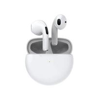 Atnaujinti belaidės ausinės Pro6 TWS HiFi triukšmo slopinimas laisvų rankų įranga mažas vėlavimas žaidimams su HD mikrofonu visų išmaniųjų telefonų balta