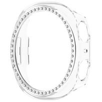 Skirta Samsung Galaxy Watch 8/9 40mm/44mm Tuščias Apsauginis Kietas PC Laikrodžio Dėklas Patvarus Dangtelis Su Plastikine Deimantų Dekoracija Korpusas Galaxy Watch 8 40mm