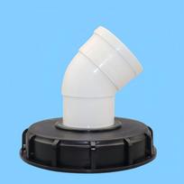 IBC tonomos statinės plastikinis dangtelis su filtru, 163mm/245mm, DN150 white