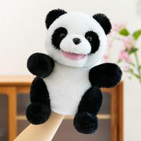 Kūrybingas Panda rankinė lėlė pliušinis žaislas mokyklos veiklos rekvizitai vaikų vandenyno lėlės miško gyvūnai 25-35cm