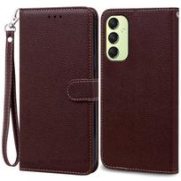 A16 dėklas Samsung Galaxy A16 dėklas piniginė atverčiamas odinis dėklas Samsung Galaxy A16 5G dėklas silikoninis knygutės tipo viršelis Coque Fundas Samsung A16 4G 5G black