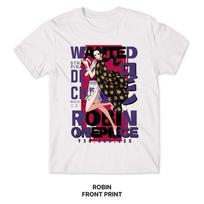 Summer T-shirt Robin Anime ONE PIECE Men Women Harajuku Oversized Retro Streetwear Short Sleeves Loose Casual Comfortable Y2k S black