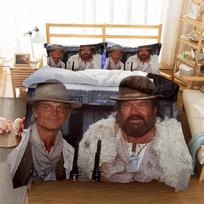 Budas Spenceris Terence Hillas Patalynės komplektas 3D spausdintas Tinka miegamajam Antklodės užvalkalų komplektas Su pagalvių užvalkalais Vaikams Namų tekstilė 70x133cm 3pcs