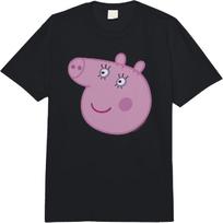 Peppa Pig Laiminga Mamytė Kiaulytė Didelis Veidas Comfort Colors Suaugusiųjų Sunkus Marškinėliai XL įvairiaspalvis