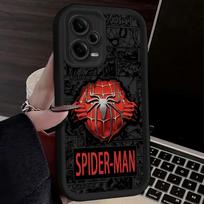 Marvel Juodo Žmogaus-voro Komiksų dėklas Skirta Xiaomi Redmi Note 13 14 12 11 Pro Plus 5G 14S 12S 11S 10S 10 9 Redmi 14C 13C 12C 12 4G RedmiNote13ProPlus5G